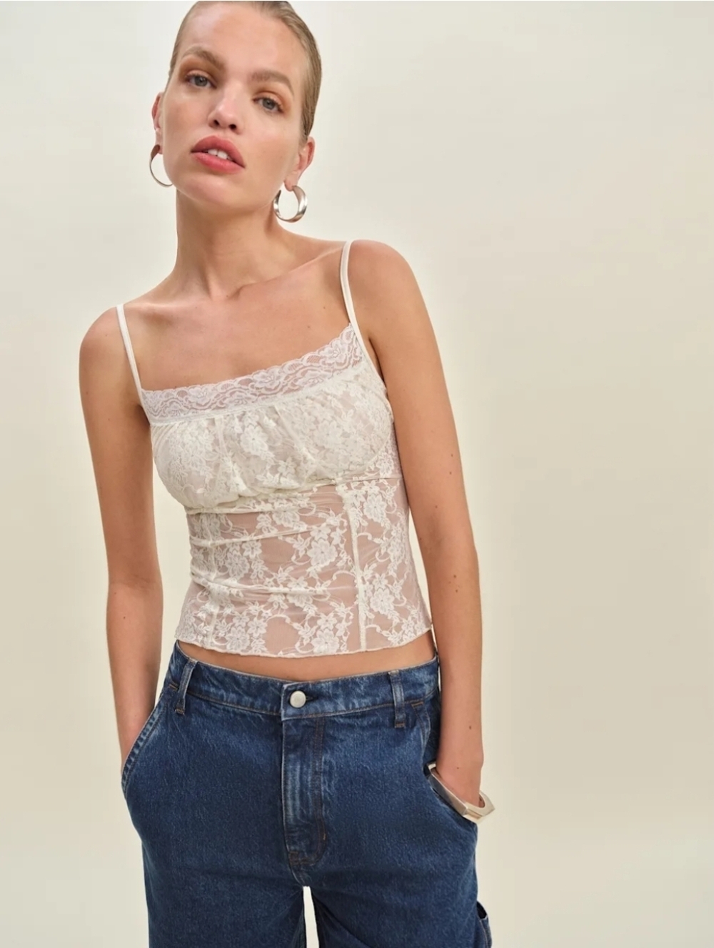 REFORMATION AMIRA KNIT TOP SMALL